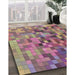 Machine Washable Transitional Dark Raspberry Purple Rug in a Family Room, wshpat99