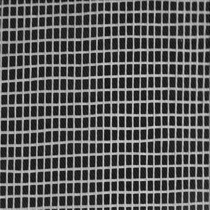 Square Patterned Dark Gray Novelty Rug, pat9