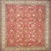 Square Traditional Brown Persian Rug, tr1001