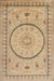 Machine Washable Traditional Light Brown Rug, wshtr1003