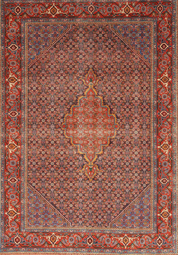 Machine Washable Traditional Orange Salmon Pink Rug, wshtr1005