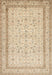 Traditional Khaki Gold Persian Rug, tr1006