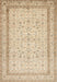 Machine Washable Traditional Khaki Gold Rug, wshtr1006