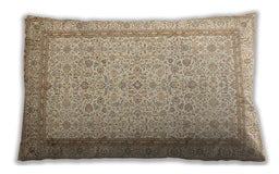 Traditional Classic Rectangular Khaki Gold Lumbar Throw Pillow, 13 inch by 19 inch, lbtr1006