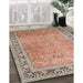 Machine Washable Traditional Sienna Brown Rug in a Family Room, wshtr1009