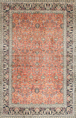 Machine Washable Traditional Sienna Brown Rug, wshtr1009