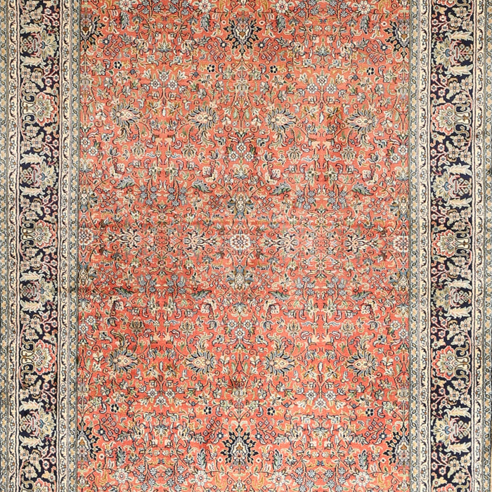 Machine Washable Traditional Sienna Brown Rug, wshtr1009