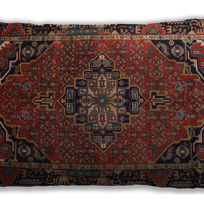 Traditional Classic Rectangular Sienna Brown Lumbar Throw Pillow, 13 inch by 19 inch, lbtr100