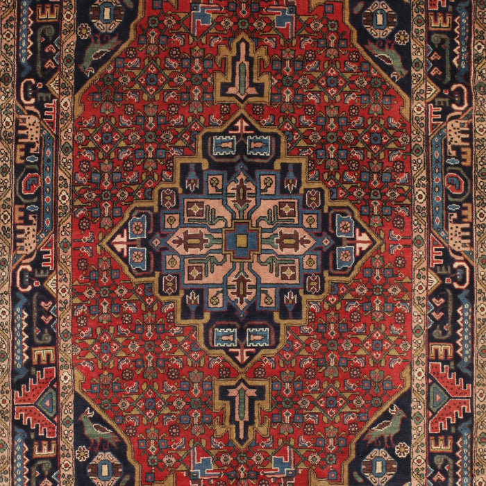 Machine Washable Traditional Sienna Brown Rug, wshtr100