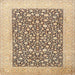 Square Traditional Sienna Brown Persian Rug, tr1012