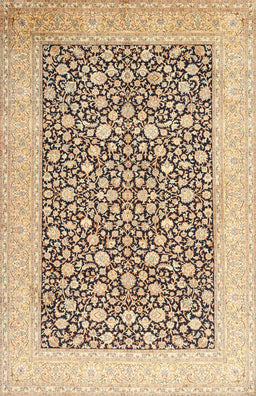 Machine Washable Traditional Sienna Brown Rug, wshtr1012