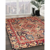 Traditional Saffron Red Persian Rug, tr1014