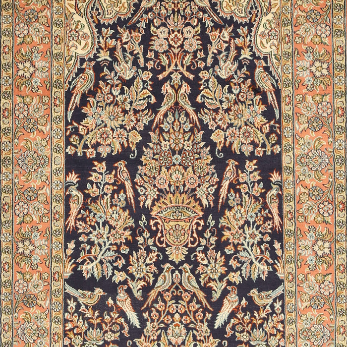 Traditional Dark Sienna Brown Persian Rug, tr1018