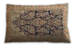 Traditional Classic Rectangular Dark Sienna Brown Lumbar Throw Pillow, 13 inch by 19 inch, lbtr1018
