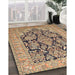 Machine Washable Traditional Dark Sienna Brown Rug in a Family Room, wshtr1018