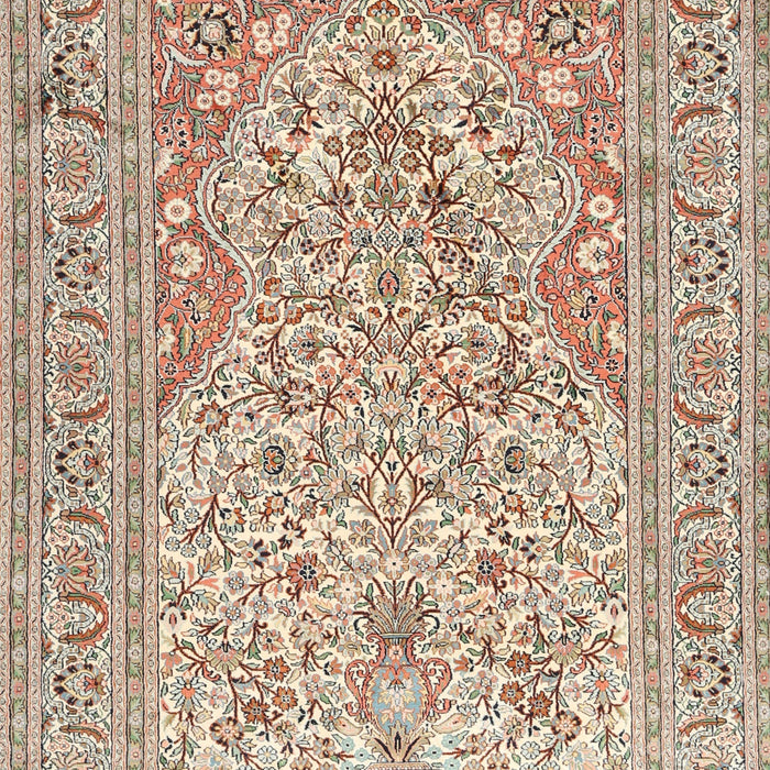 Traditional Dark Gold Brown Persian Rug, tr1019