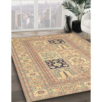 Traditional Copper Brown Persian Rug, tr1024