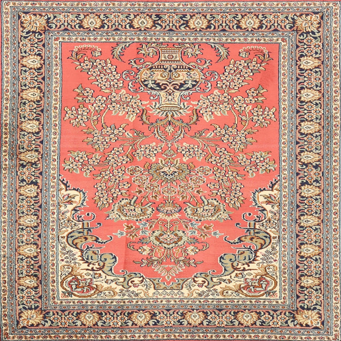 Square Traditional Brown Persian Rug, tr1025