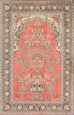 Machine Washable Traditional Brown Rug, wshtr1025