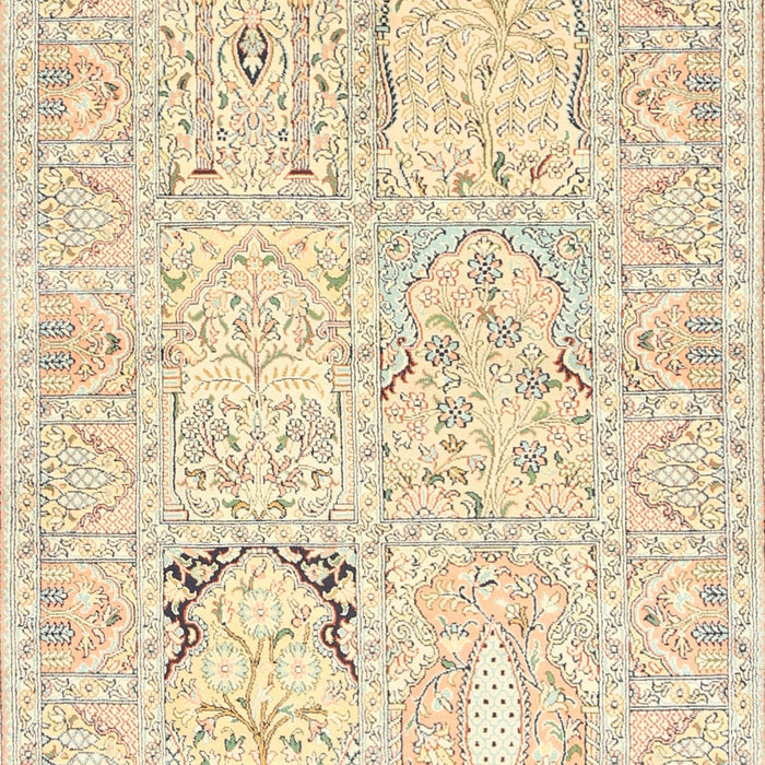 Traditional Golden Blonde Gold Animal Rug, tr1027