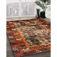 Traditional Saffron Red Persian Rug, tr102