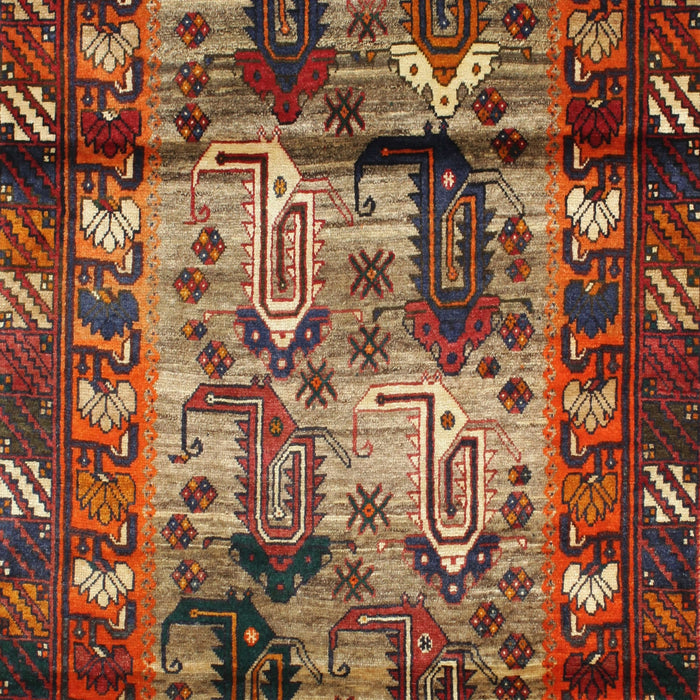 Traditional Saffron Red Persian Rug, tr102
