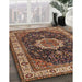 Machine Washable Traditional Peru Brown Rug in a Family Room, wshtr1030