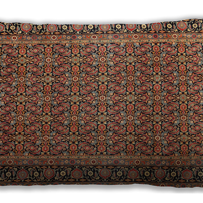 Traditional Classic Rectangular Peru Brown Lumbar Throw Pillow, 13 inch by 19 inch, lbtr1033