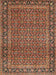 Traditional Brown Persian Rug, tr1033