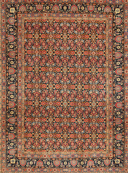 Machine Washable Traditional Peru Brown Rug, wshtr1033