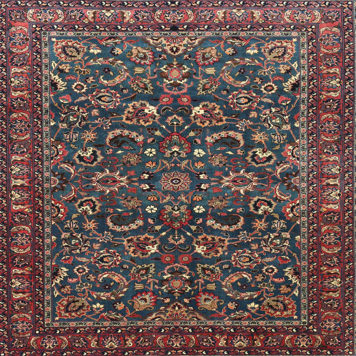 Square Traditional Army Brown Persian Rug, tr1037