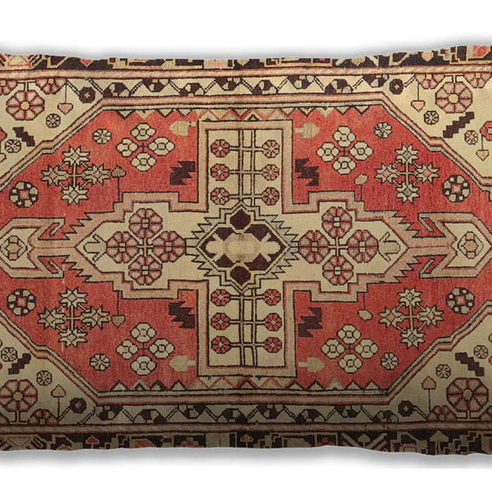 Traditional Classic Rectangular Mahogany Brown Lumbar Throw Pillow, 13 inch by 19 inch, lbtr1038