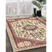 Traditional Sienna Brown Persian Rug in Family Room, tr1039