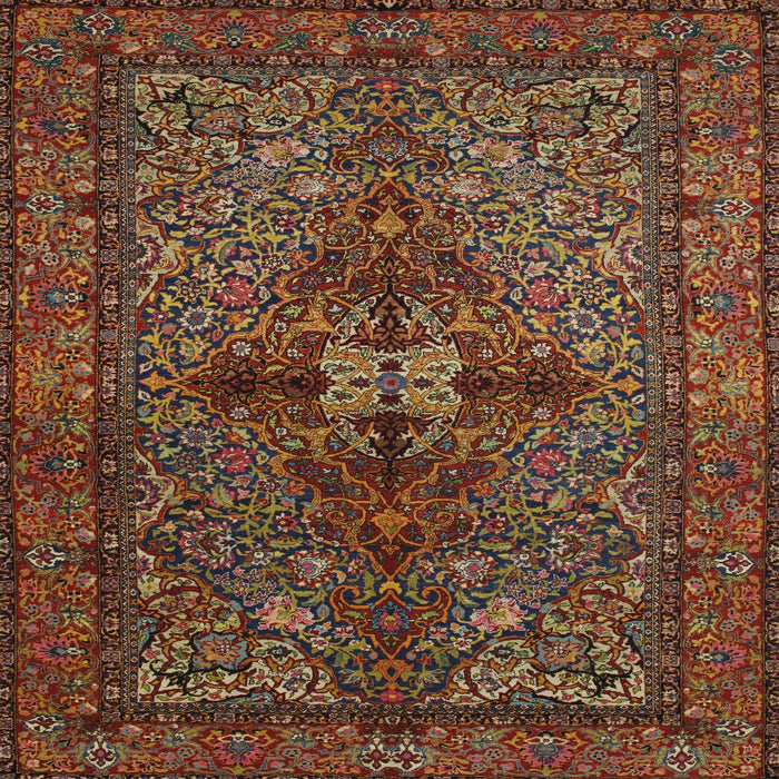 Square Traditional Red Persian Rug, tr103