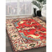 Machine Washable Traditional Red Rug in a Family Room, wshtr1042