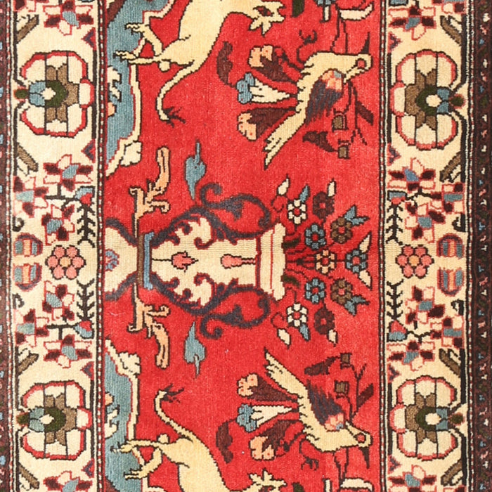 Traditional Red Animal Rug, tr1042
