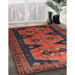 Machine Washable Traditional Chestnut Brown Rug in a Family Room, wshtr1043