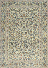 Machine Washable Traditional Khaki Gold Rug, wshtr1045