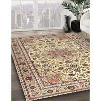 Traditional Sienna Brown Persian Rug, tr1046