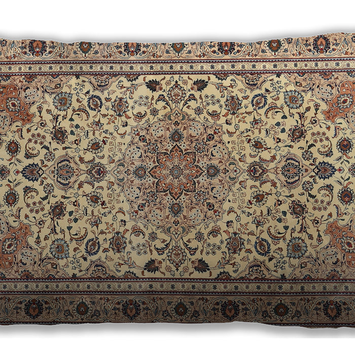 Traditional Classic Rectangular Sienna Brown Lumbar Throw Pillow, 13 inch by 19 inch, lbtr1046