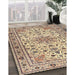 Machine Washable Traditional Sienna Brown Rug in a Family Room, wshtr1046