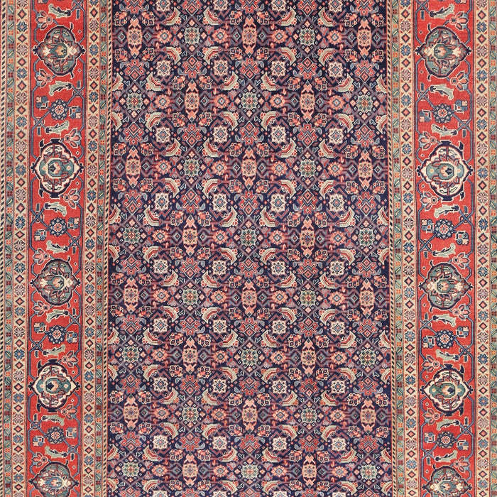 Traditional Brown Red Persian Rug, tr1047