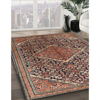 Traditional Light Copper Gold Persian Rug, tr1048