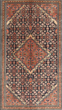 Machine Washable Traditional Light Copper Gold Rug, wshtr1048