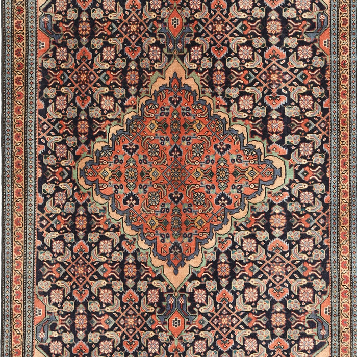 Traditional Light Copper Gold Persian Rug, tr1048