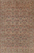 Traditional Dark Sienna Brown Persian Rug, tr104