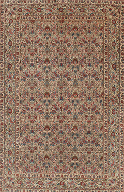 Machine Washable Traditional Dark Sienna Brown Rug, wshtr104