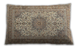 Traditional Classic Rectangular Brown Lumbar Throw Pillow, 13 inch by 19 inch, lbtr1051