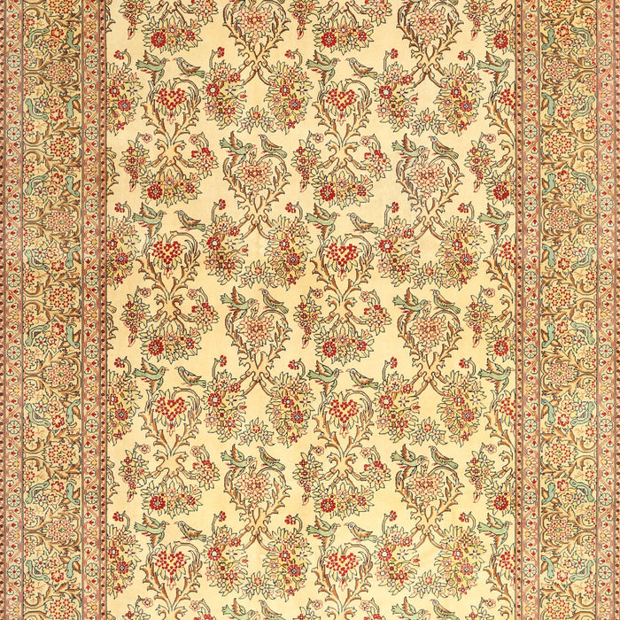 Traditional Mustard Yellow Persian Rug, tr1053
