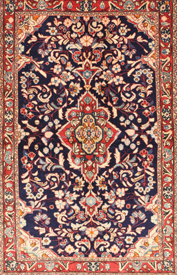 Machine Washable Traditional Vermilion Red Rug, wshtr1055